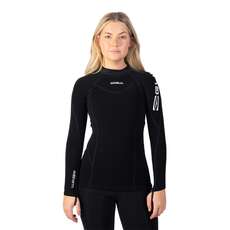 Gul Womens Evotherm Long Sleeve Thermal Rashguard - Black