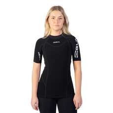Gul Womens Evotherm Short Sleeve Thermal Rashguard - Black