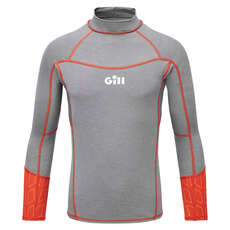 Gill Junior ECO Long Sleeve Rash Vest - Grey Melange 5025J Gill Junior ECO Long Sleeve Rash Vest - Grey Melange 5025J