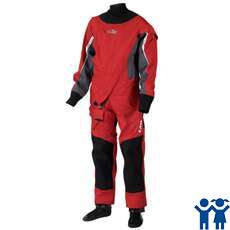 Gill Junior Pro Drysuit Front Zip - Red/Ash