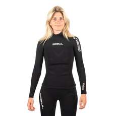 Gul Womens Code Zero 3Mm Blind Stitched Thermo Wetsuit Top - Noir - Ac0113