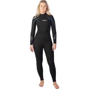 Gul Womens Response 4/3mm Blindstitch Backzip Wetsuit - Black RE1248