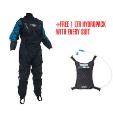 Gul HYDRO Kite Stretch U-Zip Drysuit 2015 - Con Zip & FREE HYDROPACK