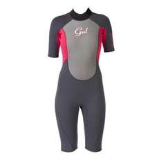Gul Response Flatlock Shorty 3/2mm Womens Wetsuit - Pink