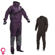 Gul Womens SHADOW Halo Zip Drysuit - FREE UNDERSUIT