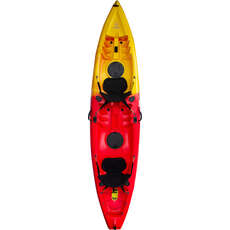 Gul Hawkers Tandem Sit-On-Top Kayak 380cm - Red/Yellow - GK0010-B5