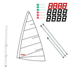 Holt Laser 4.7 Replica Sail & Mast Package