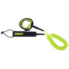 Jobe Coiled SUP Leash 10 Foot  - Lime