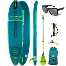 Jobe Yarra 10.6 Aero Inflatable SUP Package - Teal - Free JOBE Sunglasses Jobe Yarra 10.6 Aero Inflatable SUP Package - Teal - Free JOBE Sunglasses