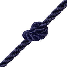 10mm Kingfisher 3 Strand Polyester Mooring / Anchor / Painter Rope - Navy