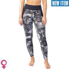 Gul Womens Luna7 2mm Neoprene Wetsuit Pants - Black/Broken Palm LA8301