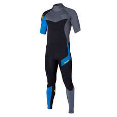 Mystic Crossfire 3/2 Kitesurfing Short Arm Back Zip 2014 - Blue