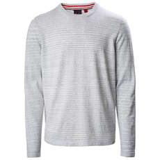 Musto Amalgam Crew Neck Knit - Gris / Blanc - Lmkn101-949