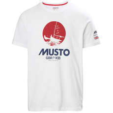 2021 Musto Tokyo T-Shirt - White - LMTS093-002
