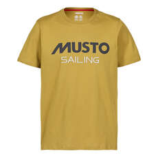 Musto Tee T-Shirt  - Amber Gold - 8