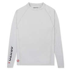 Musto Uv Ensignia T-Shirt À Manches Longues À Sec Rapide - Platine