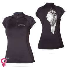 Mystic Diva Womens Shortsleeve Rashvest - Black