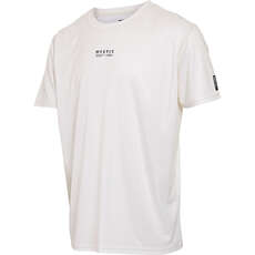 Mystic Tactic Short Sleeve Rash Vest 2024 - White 240156