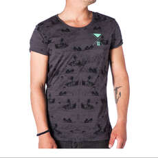 Mystic Kitesurfing T Shirt - Island - Rock Grey