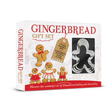 Gingerbread Gift Set - 64 Page Hardback Recipe Book & Cookie Cutters