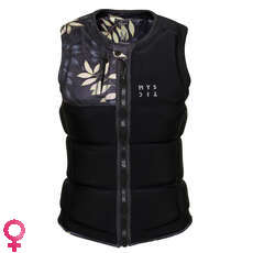 2023 Mystic Womens Dazzled Wake Boarding Front-Zip Impact Vest - Black