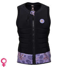 Mystic Femmes Zodiac Wake Boarding Front-Zip Impact Gilet - Noir/violet