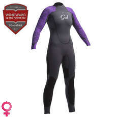 Gul Womens PROFILE 5/3mm Blindstitch Bolt Dry Wetsuit 2015 - Gun/Sangria