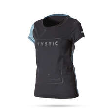 Mystic Diva Womens UV50 Short Sleeve Quick Dry Top - Black