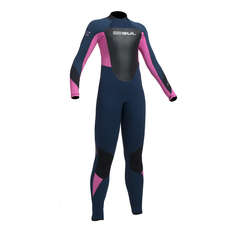 Gul Junior RESPONSE 5/3mm BZ Blindstitch Wetsuit - Navy/Pink