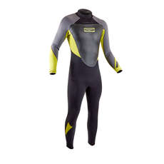 Gul Response 4/3mm BS Wetsuit - Black/Lime - RE1246-B7
