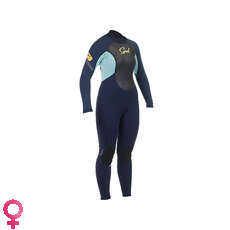 Gul Womens RESPONSE 3/2mm Blindstitch Steamer Wetsuit 2015 - Blue/Glacier