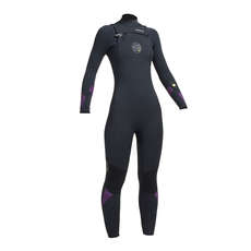 Gul Womens RESPONSE 5/4mm CZ Blindstitch Wetsuit - Black/Mulberry