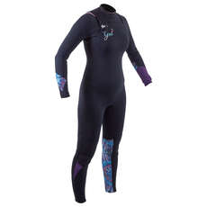 Gul Womens RESPONSE 5/4mm Blindstitch Wetsuit - Black/Tie-Dye - RE1265-B8