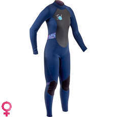 Gul Womens Response 3/2mm FL Wetsuit - Navy/Tie-Dye - RE1319-B7