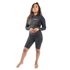 Combinaison De Plongée Gul Response 3/2 Mm Flatlock Springsuit Pour Femme - Jet/broken Palm