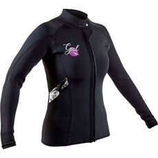 Gul Womens Response 3mm FL Wetsuit Jacket - Black - RE6305-B7