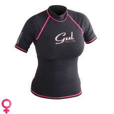 Gul SWAMI Short Sleeve Womens Rash Vest / Guard - Black