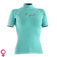 Gul SWAMI Short Sleeve Womens Rash Vest / Guard - Pistachio/Black
