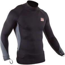 Gul Xola Long Sleeve Rashvest - Black/Grey - RG0339-B7