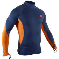 Gul Xola Long Sleeve Rashvest - Blue/Orange - RG0339-B7