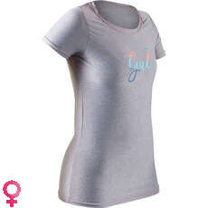 Gul Womens Short Sleeve Tee Fit Rashvest - Grey - RG0367-B7