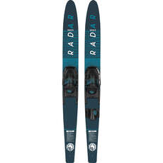 Radar Origin Combo Water Skis & Bindings - Battleship Blue