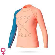 Mystic Mendina Womens Long Sleeve Rashvest - Coral
