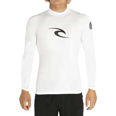 Rip Curl Corpo Long Sleeve UV Rash Guard 2022 - White