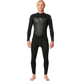Rip Curl Omega 3/2mm Blindstitched Wetsuit - Black