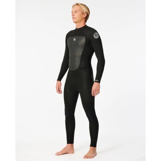 Rip Curl Omega 3/2mm Blindstitched Wetsuit - Black