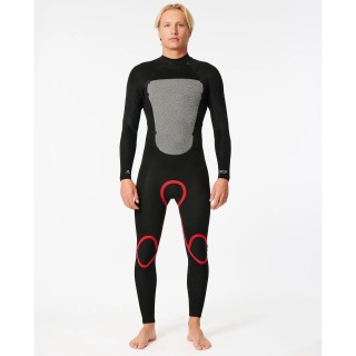 Rip Curl Omega 3/2mm Blindstitched Wetsuit - Black