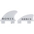 Ronix Wakesurfer Fins - Kids - Bottom Mount - White