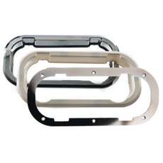 Rutgerson Inner Frame Portlight - Opening - Chrome 700 x 191mm