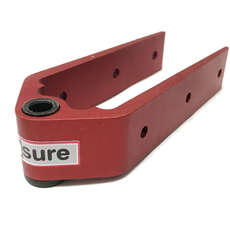 SeaSure 3 Hole Red Bottom Rudder Gudgeon 8mm - Carbon Bush